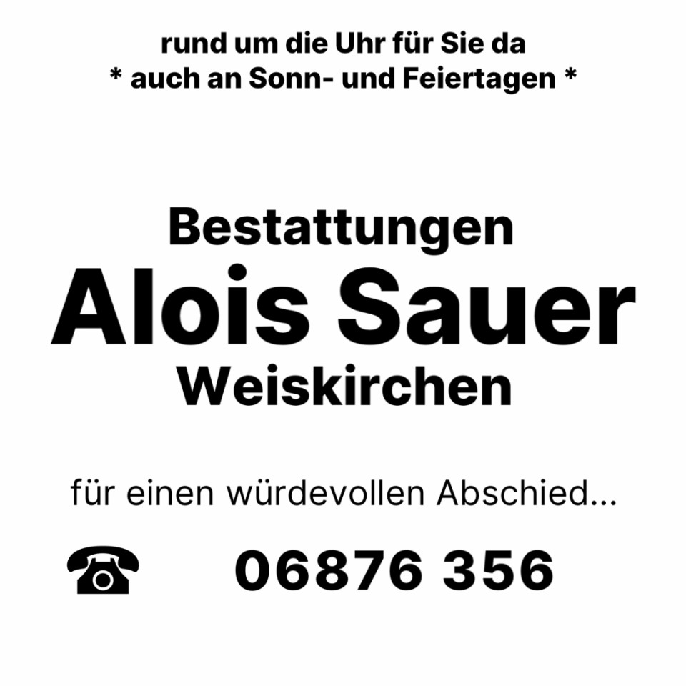 Beerdigungen in Konfeld